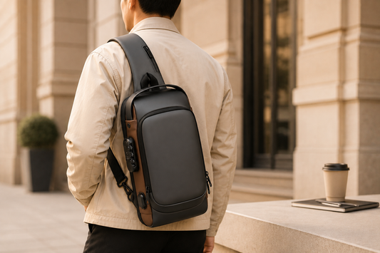 Waterproof Anti-Theft Sling Bag with USB Charging Port | Crossbody Travel Bag