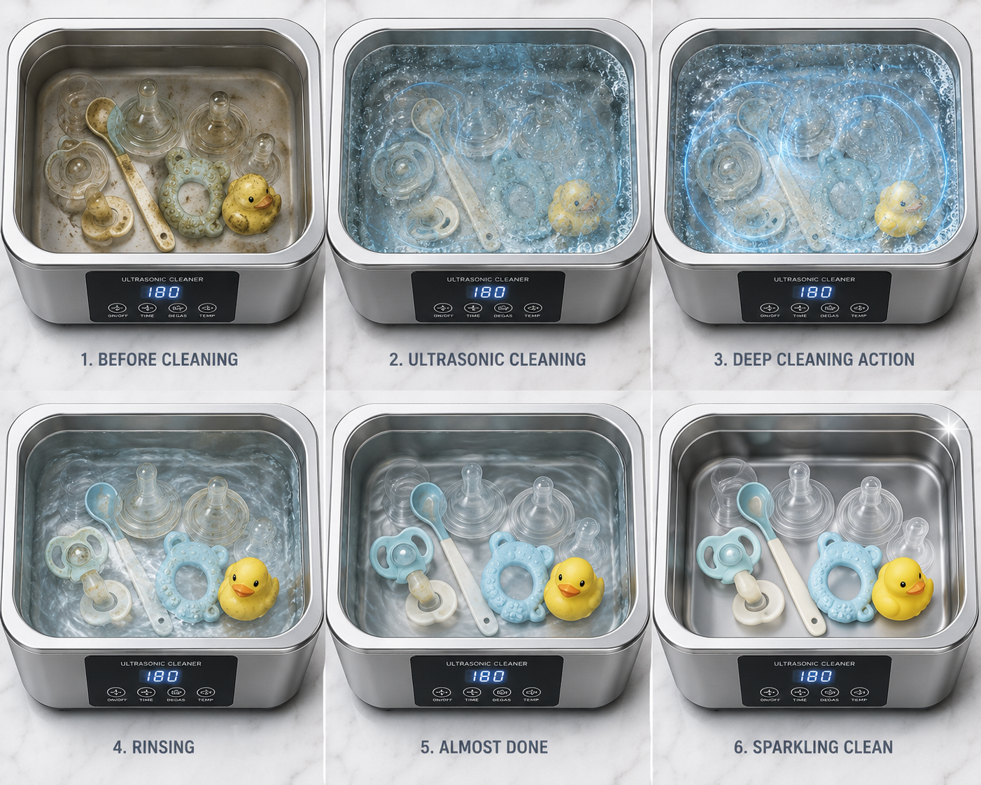 Professional Portable Ultrasonic Cleaner – Multi-Purpose Deep Cleaning Machine