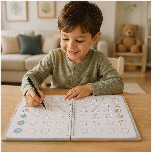 Reusable Book set for kids (4 Reusable book with Magic Pen & refills)