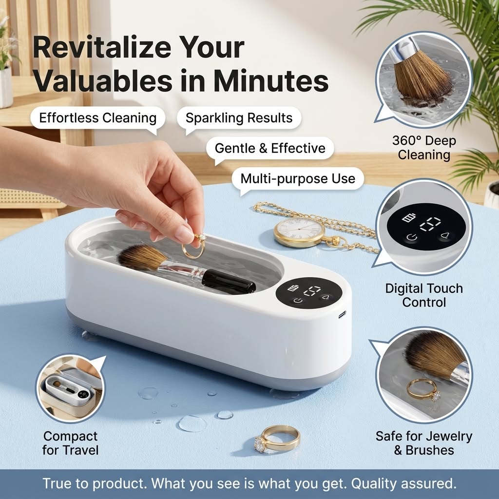 Professional Portable Ultrasonic Cleaner – Multi-Purpose Deep Cleaning Machine
